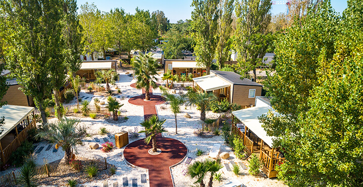 quartier de mobil-homes premium