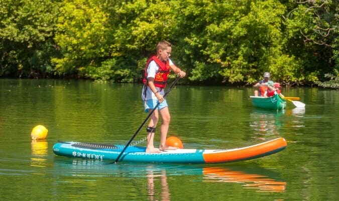 Paddle sur rivière